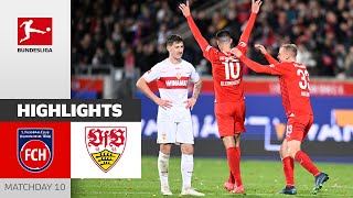 48 Meter Goal! | 1. FC Heidenheim - VfB Stuttgart 2-0 | Highlights | Matchday 10 - Bundesliga 23/24