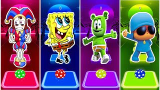 AMAZING DIGITAL VS SPONGEBOB 🆚 GUMMY BEAR 🆚 POCOYO.🔥WHO IS BEST?