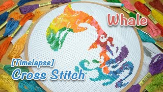 Cross Stitch [Timelapse] - Whale