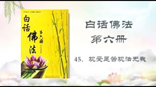 白話佛法 第六冊  45、觀受是苦觀法無我  ( 盧軍宏 著 )