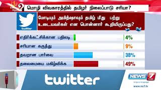 மோடியும் அமித்ஷாவும் தமிழ் மீது உண்மையான பற்று உடையவர்கள் என பொன்னார் கூறியிருப்பது?