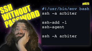 Passwordless ssh with keys using `ssh-agent` - You Suck at Programming #025