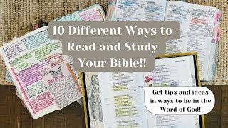 10 Different Ways to Read and Study Your Bible! Bible Study Tips and Ideas 💡