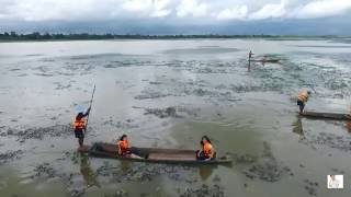 การท่องเที่ยววิถีชุมชน นั่งเรือชมควายน้ำ อ่างเก็บน้ำห้วยลำพอก อ.ศีขรภูมิ จ.สุรินทร์