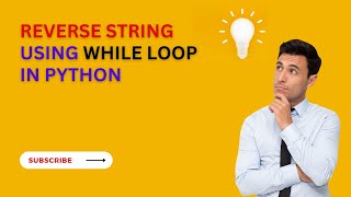 Write a Program To REVERSE content of the given String by using while loop