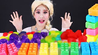 Elsa color ice 엘사 컬러 얼음 먹방 Mukbang JiniYum 지니얌