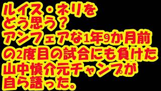 いま（2019年11月）、山中元チャンプは、ルイス・ネリをどう思っているのか？