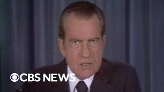 From the archives: Nixon announces release of Watergate tape transcripts in 1974
