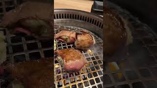 ネギの量が桁違いな「たたみネギタン塩」📍焼肉敷島ぽんが（新橋） #tokyofood #japanfood #東京グルメ #東京ディナー #焼肉