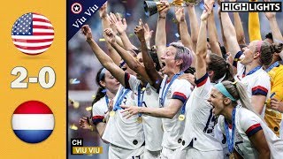 [ FINAL ] USA vs Netherlands 2-0 All Goals & Highlights | 2019 WWC