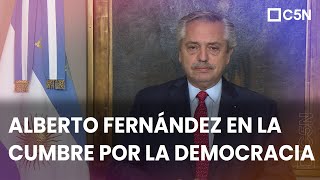 Alberto FERNÁNDEZ: "La DEMOCRACIA es la MEJOR GARANTE de la PAZ"