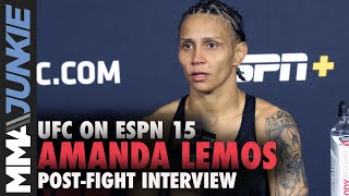 Amanda Lemos wants to keep busy after 2nd UFC win | UFC on ESPN 15 post-fight interview