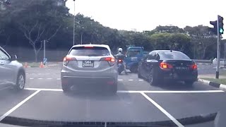 25oct2019  aye exit alexendra road  lorry carrying lpg beating redlight .