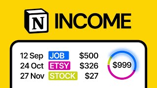 Build a Notion Income Tracker from Scratch (Finance Tracker in Notion)