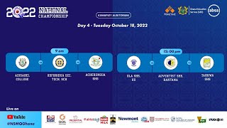 #NSMQ2022 ONE-EIGHTH STAGE | OLA SHS, Ho VS Adventist SHS, Bantama VS Tarkwa SHS