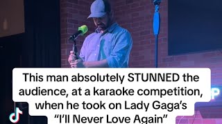 Florida Dad takes on Lady Gaga song at Karaoke 😳