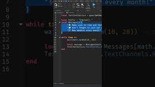 How to create system message in roblox studio