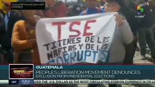 Leftist Movement denounces electoral rape in Guatemala