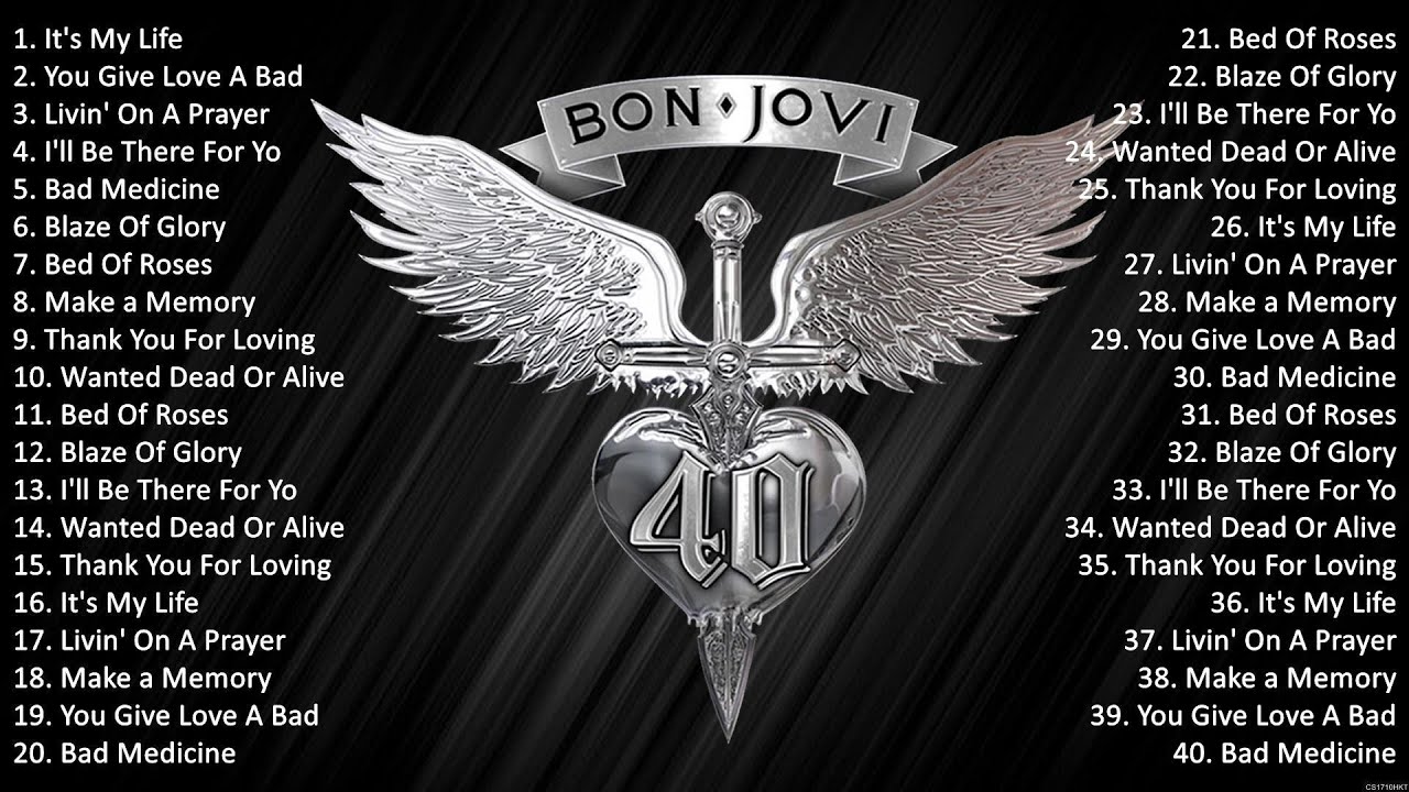 Bon Jovi Greatest Hits Ever The Very Best Of Rock Songs Playlist Of