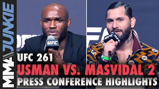 Kamaru Usman vs. Jorge Masvidal press conference highlights | UFC 261