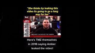 TMZ EXPOSED / ADMITTING AMBER HEARD LEAKED THE JOHNNY DEPP VIDEO