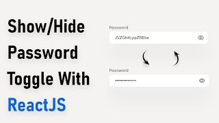 Show/Hide Password Toggle With ReactJs | With Source Code | Hindi