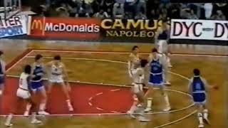 Brunamonti assist Spain-Italy/Eurobasket 1985/Positions 3-4