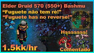 Tibia Elder Druid 570 (550+) Solo Hunt Comentada* / Bashmu 3.6 kk Exp/Hour *Profit 1.5k/hr