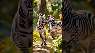 Zebra Jumping adorable moment #funny #animals #adorable #wildlife #amazinganimals #animalfriends