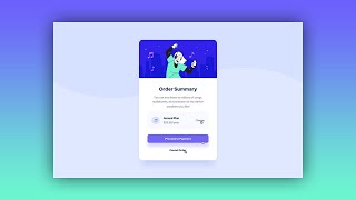 HTML & CSS | order summary component - frontendmentor challenge