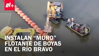 Colocan un muro flotante de boyas en la frontera con Estados Unidos - Las Noticias