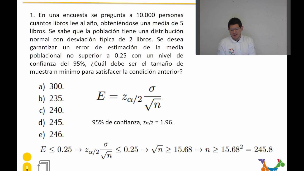 Intervalos De Confianza - Ejercicios - YouTube