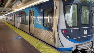 Miami Metroline Trains at Historic Overtown/Lyric Theatre Station - 09/01/22
