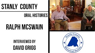 Stanly County Oral Histories - Ralph McSwain