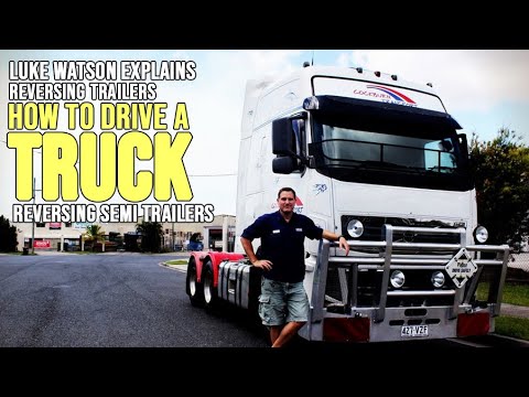 How To Reverse Trailers B Double Road Train - YouTube