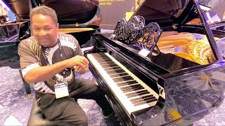 Kris Nicholson Test Drives this ￼Magnificent Bluthner Fully Restored Grand Piano at NAMM 2025