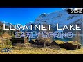 Lovatnet Lake in Early Spring, Norway - Cinematic Drone Video, 4k