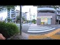 360度4k動画 早朝の中野通り沿い「まちかど庭園 さくらの辻」 2024年6月21日4時