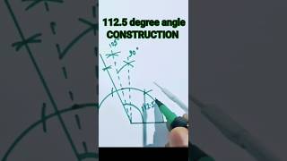 how to construct 112.5 degree angle l 112.5 degree angle construction #shorts #viral #construction