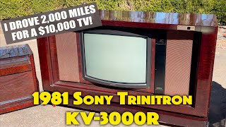 Roadtrip for a 1981 Sony Trinitron KV-3000R