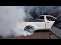 *crazy* 1000hp 2jz swap toyota hilux burnouts *must watch*