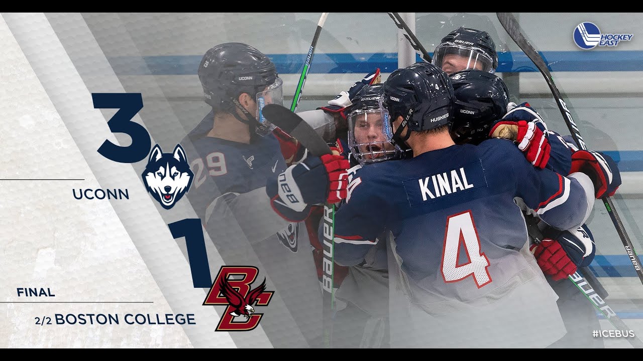 UConn Men's Ice Hockey Highlights V. BC 12/12/2020 - YouTube