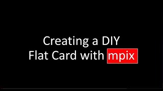 Creating a DIY Flat Card