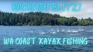 Insane Rockfish Blitz - Kayak Fly Fishing Washington's Wild Coast