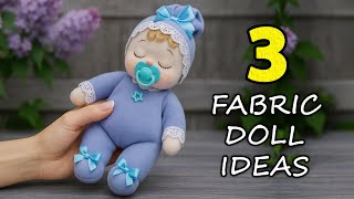 They're Adorable!🧵3 Fabric Dolls You Can Easily Make in One Evening✂️How to Sew a Doll💖