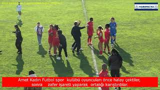 Ünye'de Kadın Futbol maçında gerginlik