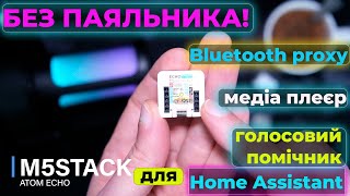 M5stack Atom Echo. Без паяльника робимо голосового помічника чи медіаплеєр для Home Assistant.