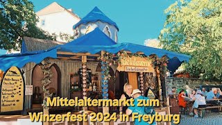 Mittelaltermarkt zum Winzerfest 2024 in Freyburg