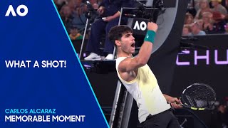 Carlos Alcaraz Sends Crowd Crazy with Big Forehand! | Australian Open 2024