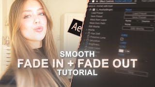 smooth FADE IN + FADE OUT - after effects tutorial